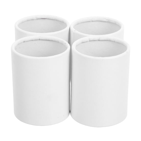 RENACLIPY 4Pcs White Paperboard Round Floral Boxes for Wedding Flower Arrangement