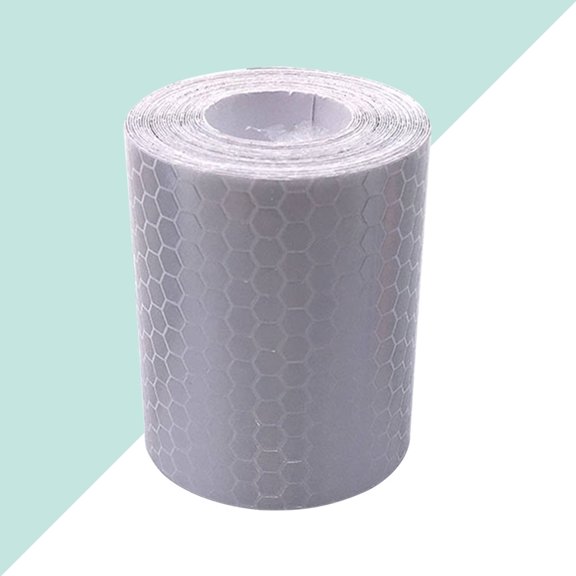 RENACLIPY 4Pcs Vehicle Reflective Tape Self Adhesive White Water Resistant for Trucks Trailers and Safety