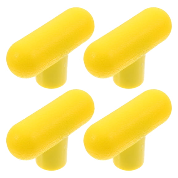 RENACLIPY 4-Pack Yellow M8 T-Handle Grips for Gym Equipment, Rotating Cable Handles for Enhanced Stability and Fitness Training