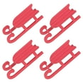 thumbnail image 1 of RENACLIPY Red Wooden Sleigh Christmas Decorations Set of 4 Rustic Holiday Ornaments for Home Festive Winter Seasonal Decor, 1 of 8