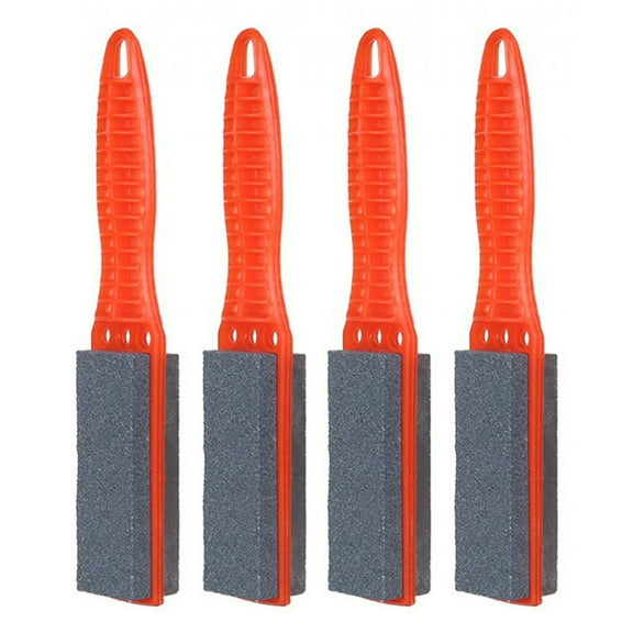 RENACLIPY 4-Piece Honing Stone Set Abrasive Kitchen Sharpening Tools Assorted Colors for Knives and Cutlery