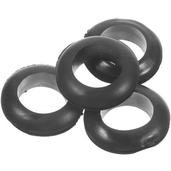 RENACLIPY Black Rubber Grommets Flexible Wire Protectors for Home Use 4 Pieces