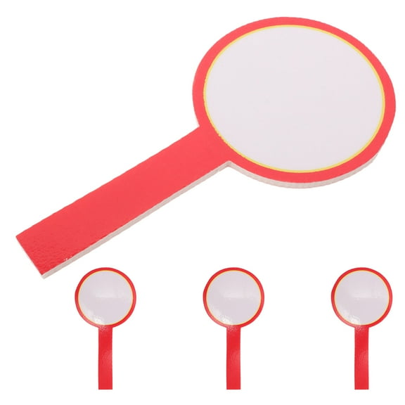 RENACLIPY Set of 4 Lightweight Red Dry Erase Boards for Referee Scoring in Various Sports Competitions