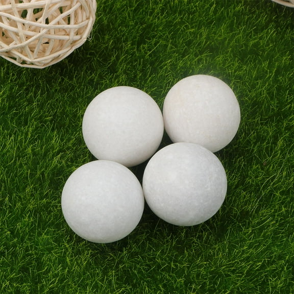 RENACLIPY White Marble 4Pcs Beverage Chilling Stones