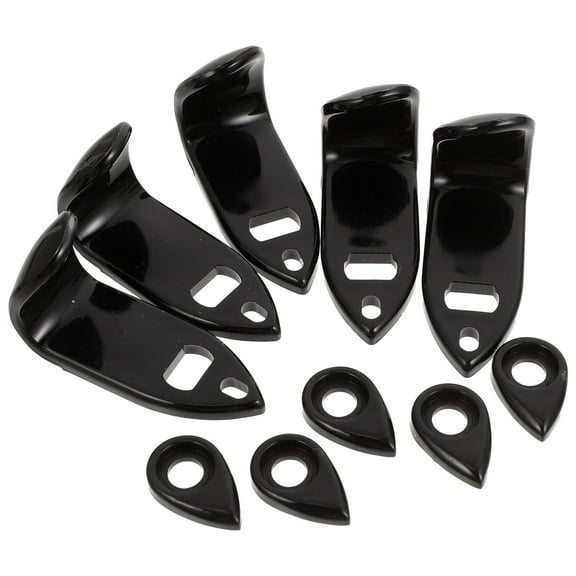 RENACLIPY Saxophone Thumb Cushions 5 Sets Black Soft Protectors for Sax Instrument and Hand Comfort Grip Pads