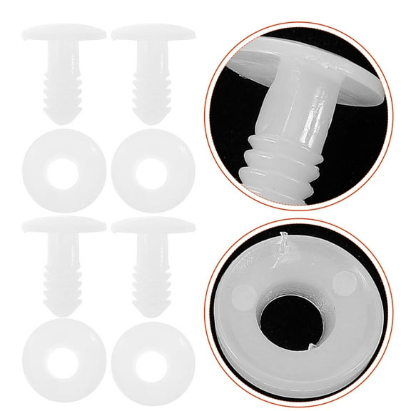 RENACLIPY 50 Sets White Doll Joint Attachment Parts for Easy Installation, Perfect for Artists, Crafters, and Doll Making