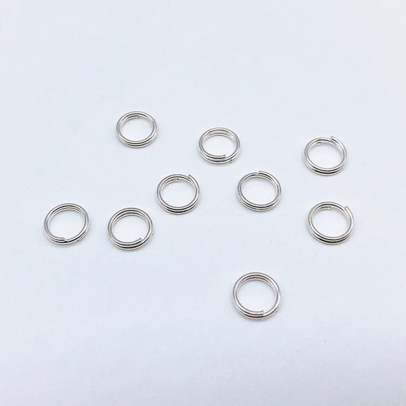 RENACLIPY 500Pcs Jewelry Making Rings Double Circle Round Shape Lightweight Iron Set