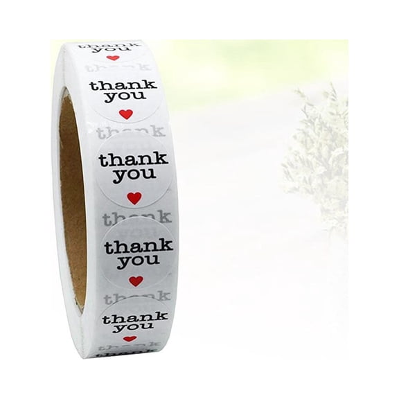 RENACLIPY 500-Piece Decorative Sticker Roll for Baking, Packaging, Sealing, Crafting, and Projects