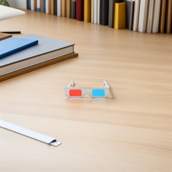 RENACLIPY 50Pcs Comfortable 3D Glasses Anaglyph Paper Cardboard Frame for Movie and Dvd Viewing