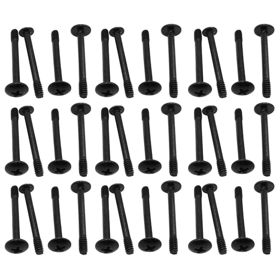 RENACLIPY Back to School PC Case Fan Screws, Black Steel Fastening Hardware Set, 50 Pieces for Secure Computer Installation