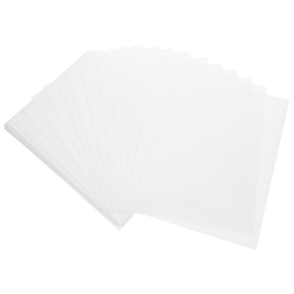 RENACLIPY 50Pcs Laminating Sheets Clear Self Adhesive PVC for Document Preservation