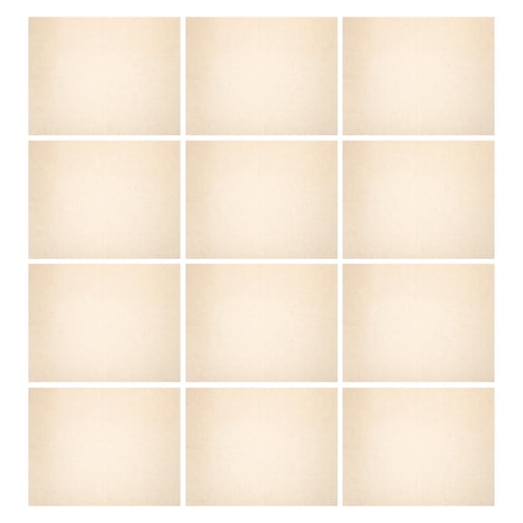 RENACLIPY 50Pcs Light Brown Handmade Calligraphy Xuan Paper Antique Style Semiripe Rice Paper for Painting