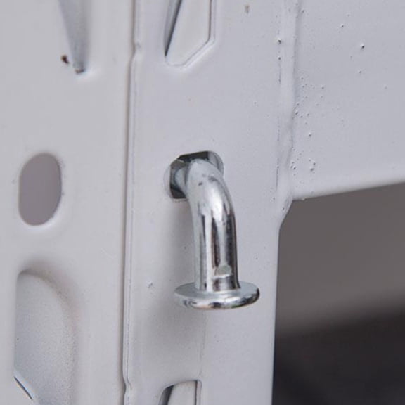 RENACLIPY 50Pcs Safety Pin Clip Silver Iron L Shaped Essential for Shelving Units in Warehouse