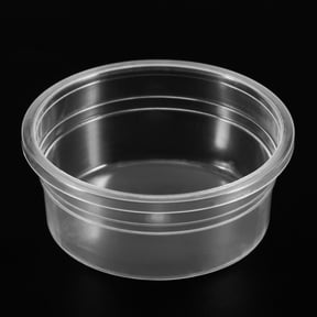 RENACLIPY Small Round Plastic Containers 50pcs for Beads Storage Home Use