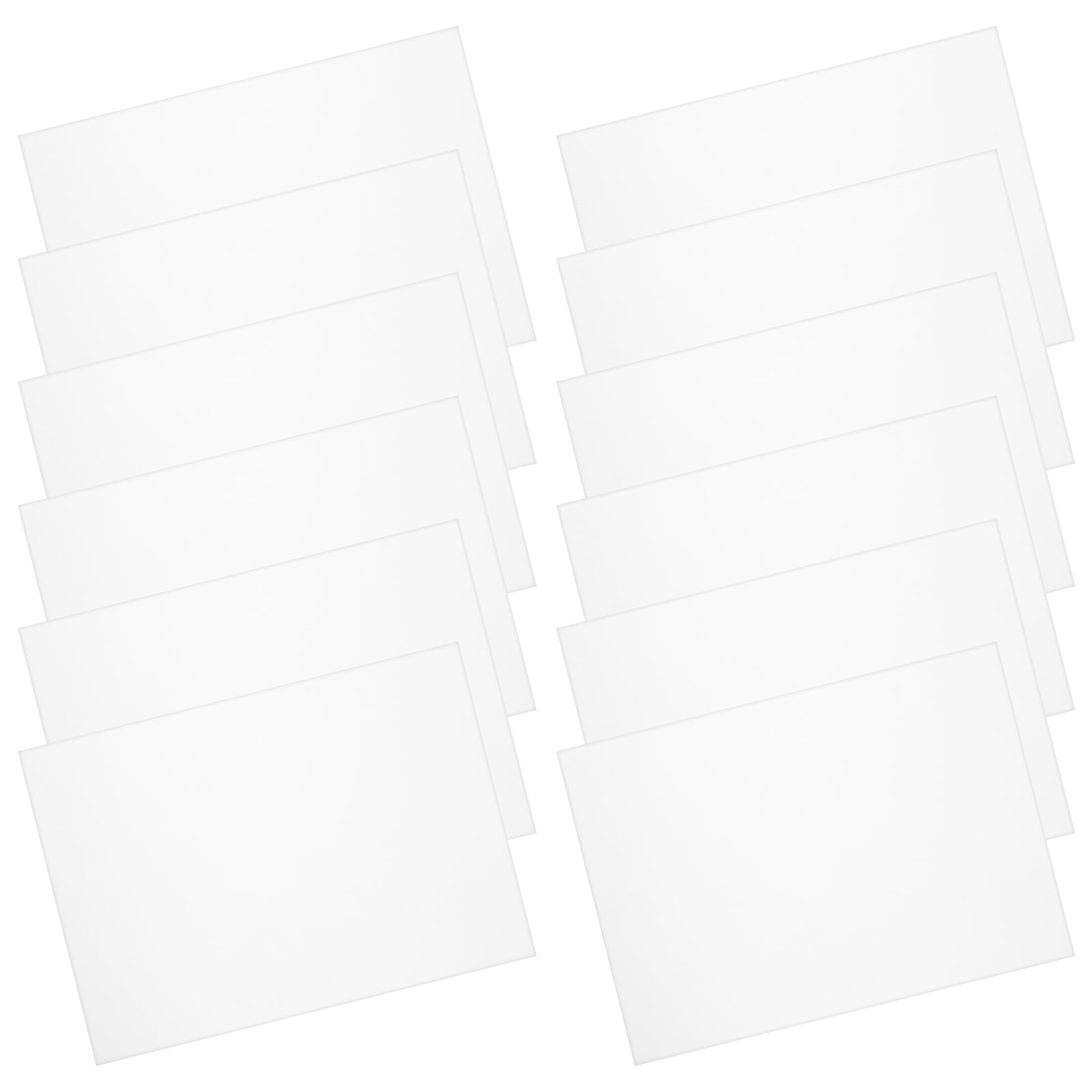 RENACLIPY 50Pcs White Cards A3 Card Paper Materials for DIY Handcrafts Painting and Drawing