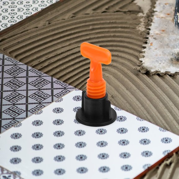 RENACLIPY 50 Sets Orange Tile Leveling Leveler for Smooth and Tile Installation