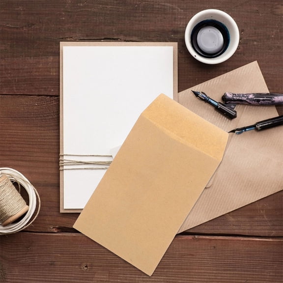 RENACLIPY 50pcs Kraft Paper Poly Mailers with Double Seal and Gummed Closure, Khaki Mailing Bags for Gardening Supplies