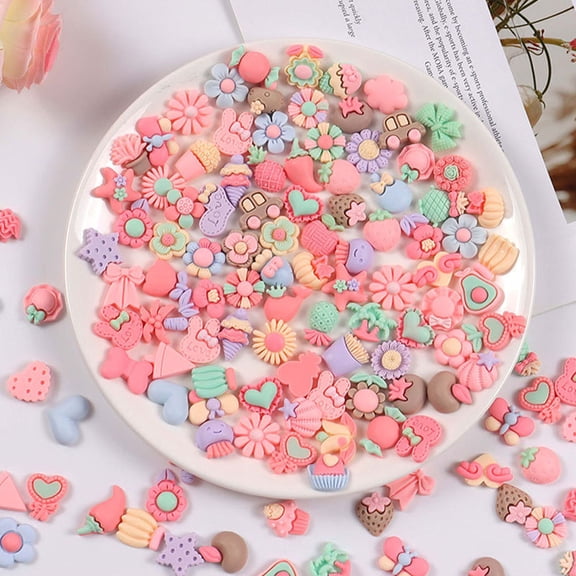 RENACLIPY 50pcs Resin Small Craft Phone Case Decoration Accessories for Customizing and Decorating