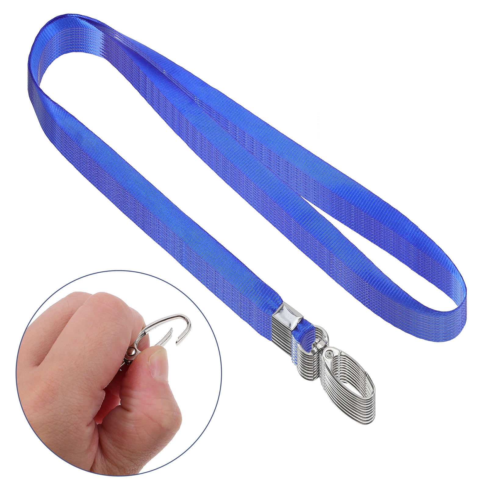 RENACLIPY 50pcs Visitor Badge Lanyards with Lightweight Plastic Badge Holders for Travel and Events