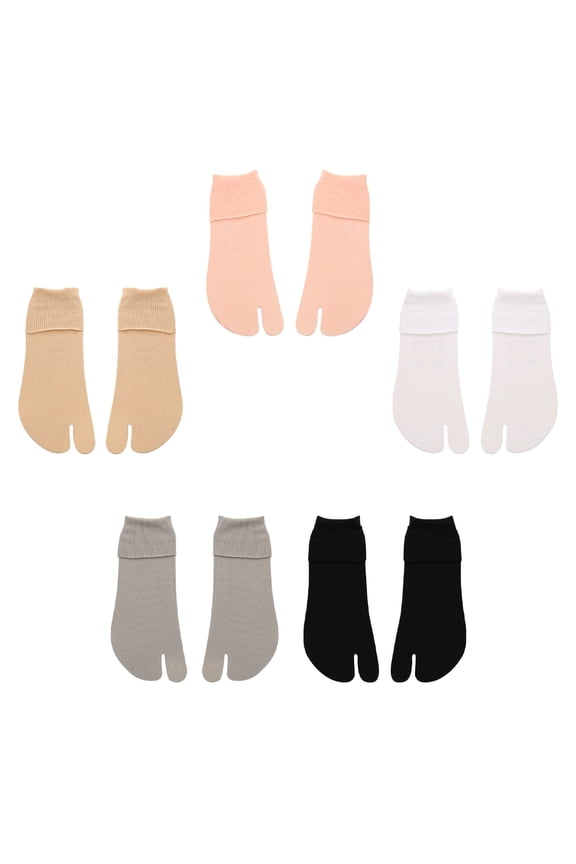 5Pairs Big Toe Sock Velvet Slipper Socks Suitable for Flip Flops Sandals