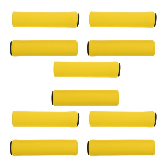 RENACLIPY 5Pairs Universal Handlebar Grip Cover Yellow for Handlebar Easy Installation