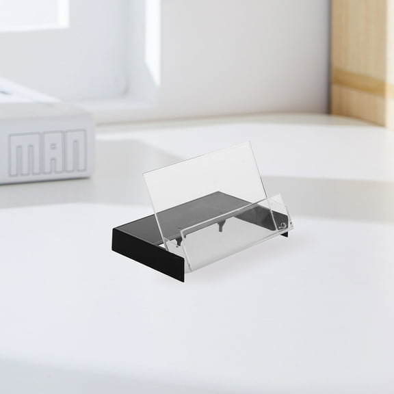 RENACLIPY 5Pcs Vintage Black Cassette Tape Storage Box Plastic Holder with Stylish Design