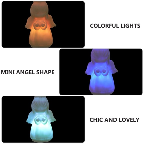 RENACLIPY 5Pcs Cute Figurine Lamps PVC Light Ornaments for Birthday Decor