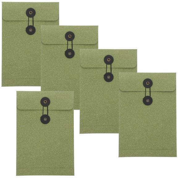 RENACLIPY Multi-Purpose Dark Green Envelopes for Letters, Invitations and Cards, 5-Pack Stationery Supplies