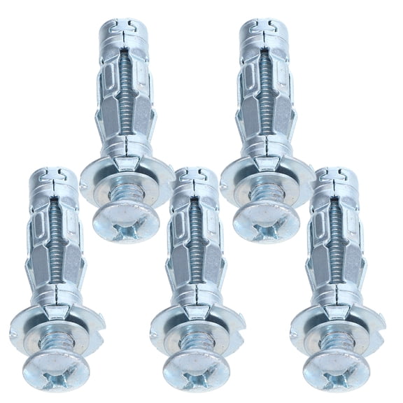 RENACLIPY 5Pcs Heavy Duty Hollow Expansion Screws for Home Use on Drywall Plaster and Hollow Bricks