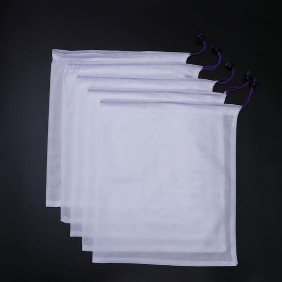 RENACLIPY Multipurpose Grey Mesh Bags for Fruit and Veggie Washing 5Pcs