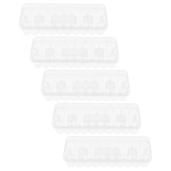 RENACLIPY 5Pcs Plastic Vial Storage Case with Lid for Laboratory and Freezer Storage Solutions