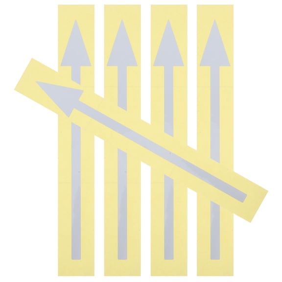 RENACLIPY 5-Pack Self-Adhesive Reflective Arrow Stickers for Mailbox, Outdoor Safety and Enhanced Night Visibility