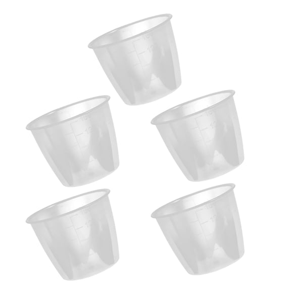 RENACLIPY Transparent Rice Measuring Cup Set with 5 Accurate Measuring Cups for Kitchen Cooking and Baking