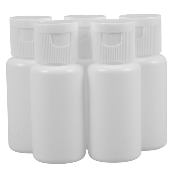 RENACLIPY Reusable White PE Bottles Lightweight for Cosmetic Storage, Travel- Containers