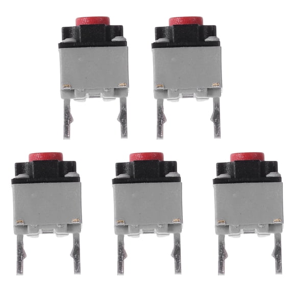 RENACLIPY Black Copper Plated Button 5-Pack Electrical Components for School Projects and Electronics