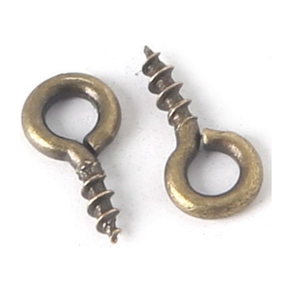 RENACLIPY 600Pcs Assorted Color Screw Eye Bails Alloy Screws for Handmade Art Projects with Strong Structure
