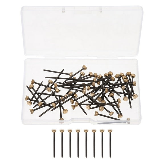 RENACLIPY 60Pcs Black Picture Frame Hangers Nails Suitable for Hanging Paintings Artworks