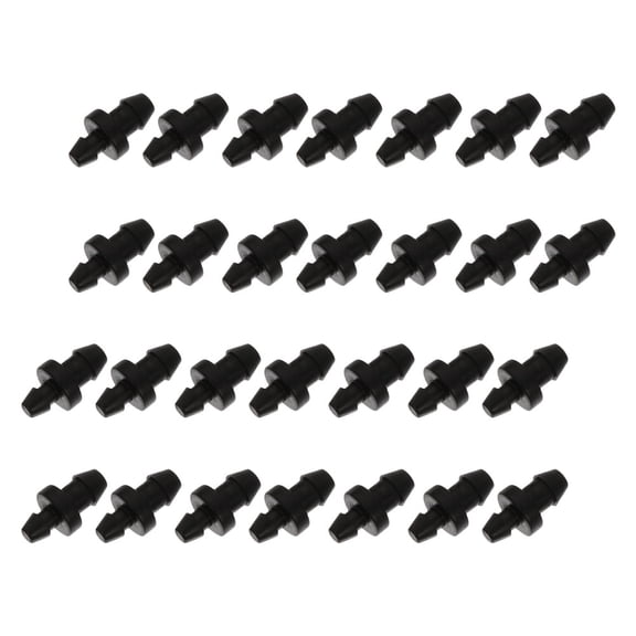 RENACLIPY 60Pcs Garden Irrigation Stopper 1 4 Plastic End Plugs for Drip Irrigation Tube Closure