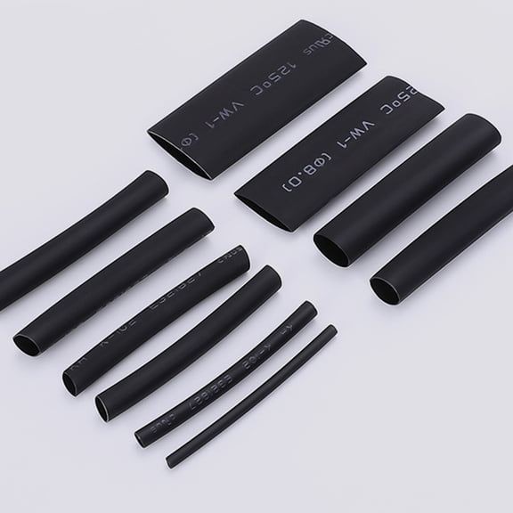 RENACLIPY 650Pcs Black Heat Shrink Tubing for Wire and Maintenance, Approved Electrical Insulation