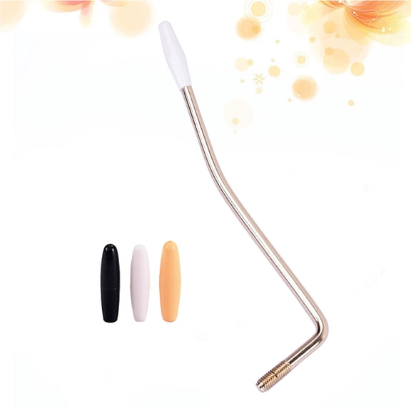 RENACLIPY 6Mm Thread Tremolo Arm Golden Whammy Bar with 3 Tips for Electric Guitar Bridge System