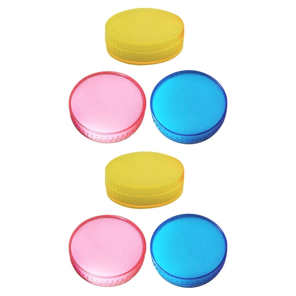 RENACLIPY 6-Pack Assorted Counting Sponges for Bank Tellers, Office Use, and Versatile Multi-Purpose Cleaning Sponges
