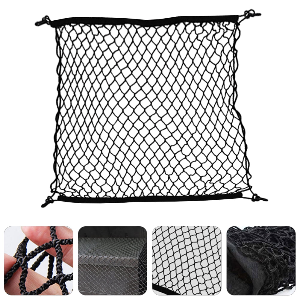 RENACLIPY Car Storage Mesh Organizer Black Flexible Trunk Storage Net ...