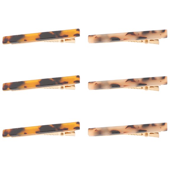 RENACLIPY 6Pcs Assorted Color Metal Hair Clips for Makeup Sectioning Firm Grips Lightweight