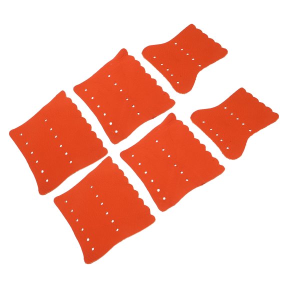 RENACLIPY 6Pcs Billiard Table Corner Guards Orange Replacement Pockets for Pool Table Accessories