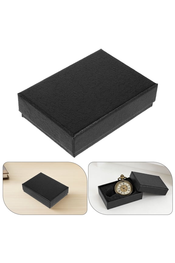 Black Travel Watch Case with Padded Interior, Compact Pocket Storage for Secure and Organized Watch