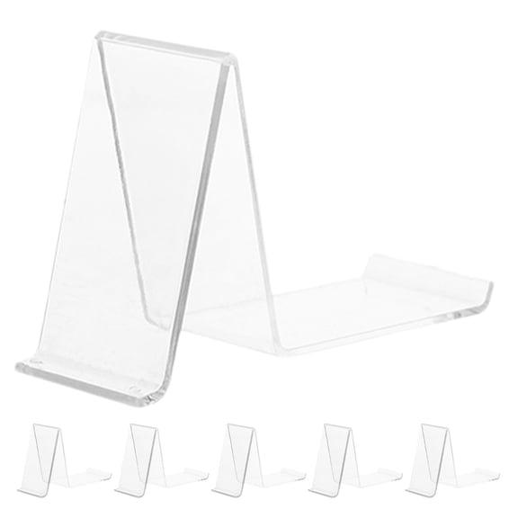 RENACLIPY 6Pcs Clear Floating Shelves Acrylic Shoe Display Stand For Retail Store Display