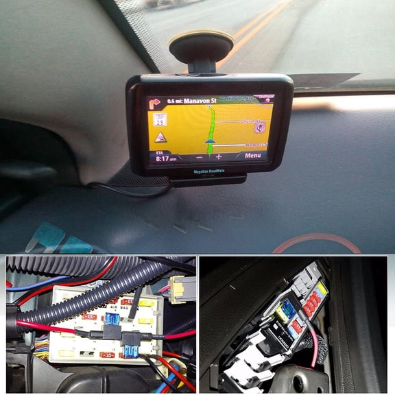 RENACLIPY Red Automotive Fuse Holder 5A Capacity with 6 Backup Included for Electrical Systems