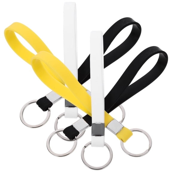 RENACLIPY 6-Pack Lightweight Keychain Wrist Bands with Portable Design for Daily Use, Size 12x1x0.15CM