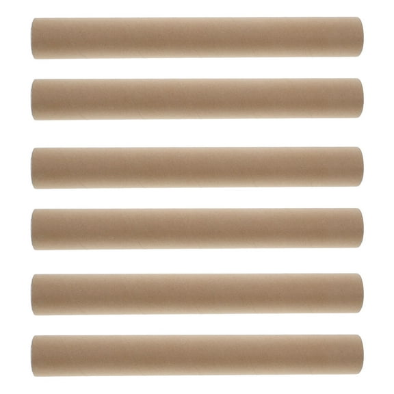 RENACLIPY 6-Pack Khaki Cardboard Cylinders for Item , Multipurpose Packaging Tubes