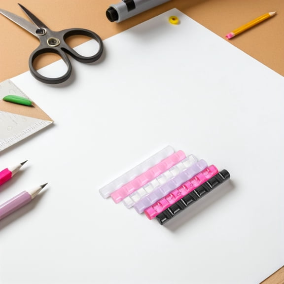 RENACLIPY 6Pcs Nail Desk Brush Organizer in Acrylic for Small Workspace and Quick Brush Access